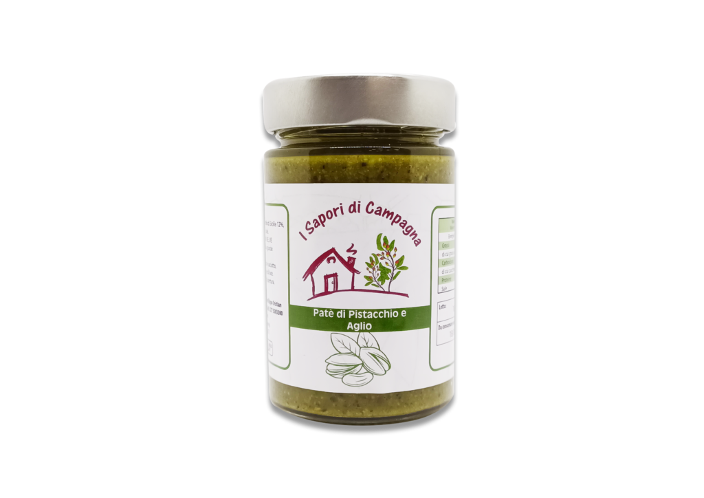 PATE' DI PISTACCHIO E AGLIO 190g