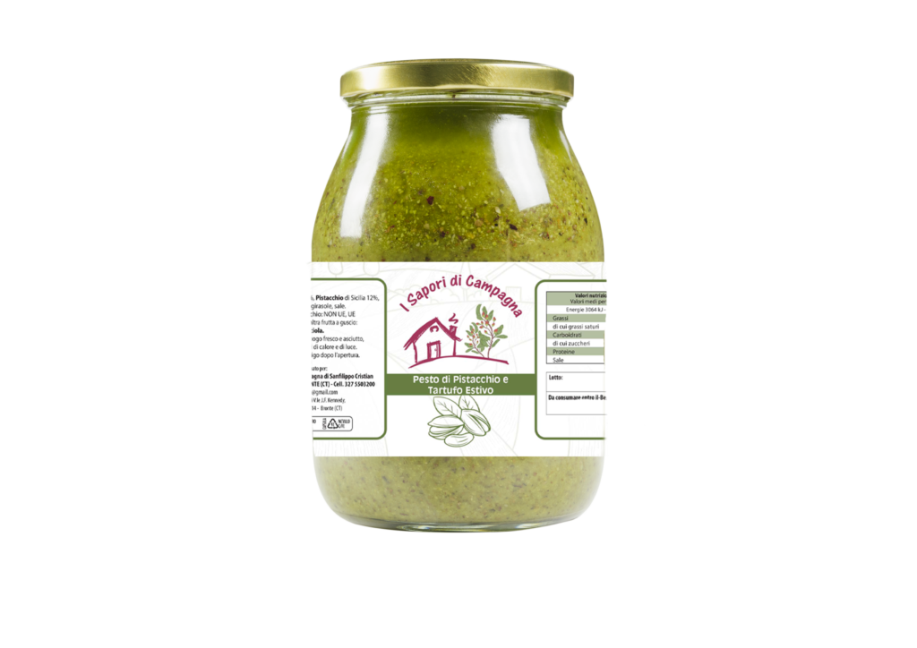 PESTO DI PISTACCHIO E TARTUFO ESTIVO 1Kg