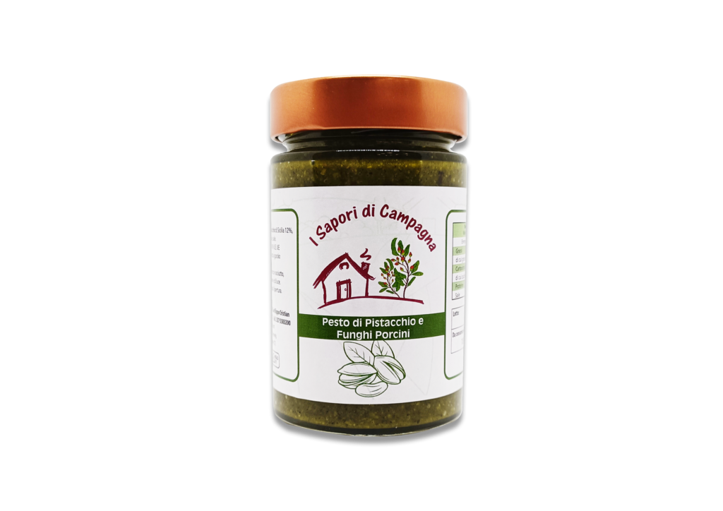 PESTO DI PISTACCHIO E FUNGHI PORCINI 190g