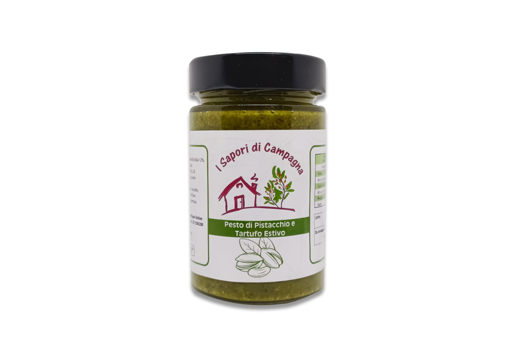 PESTO DI PISTACCHIO E TARTUFO ESTIVO 190g